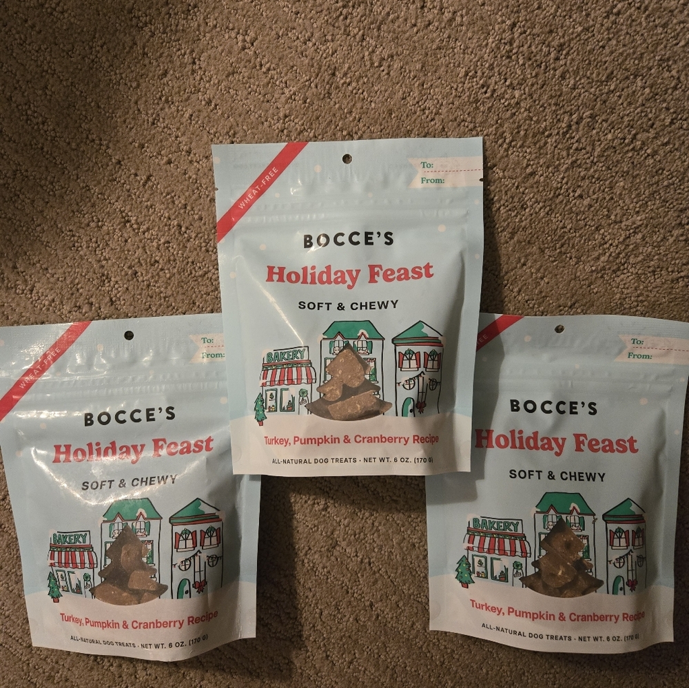 New! Bocce's Dog Holiday Feast Dog Treats